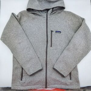 Patagonia Performance Better Sweater Gray Mens Zip-Up Med Fleece Hoodie Jacket